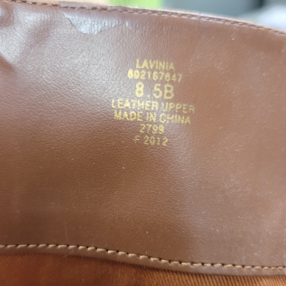 LAUREN RALPH LAUREN LAVINIA KNEE-HIGH BOOTS BOHO POLO TAN  SIZE 8.5B - Picture 10 of 13
